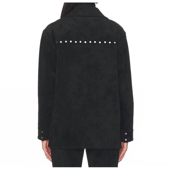 NEW AMANDA UPRICHARD nirvana button front jacket in black - Picture 3 of 5